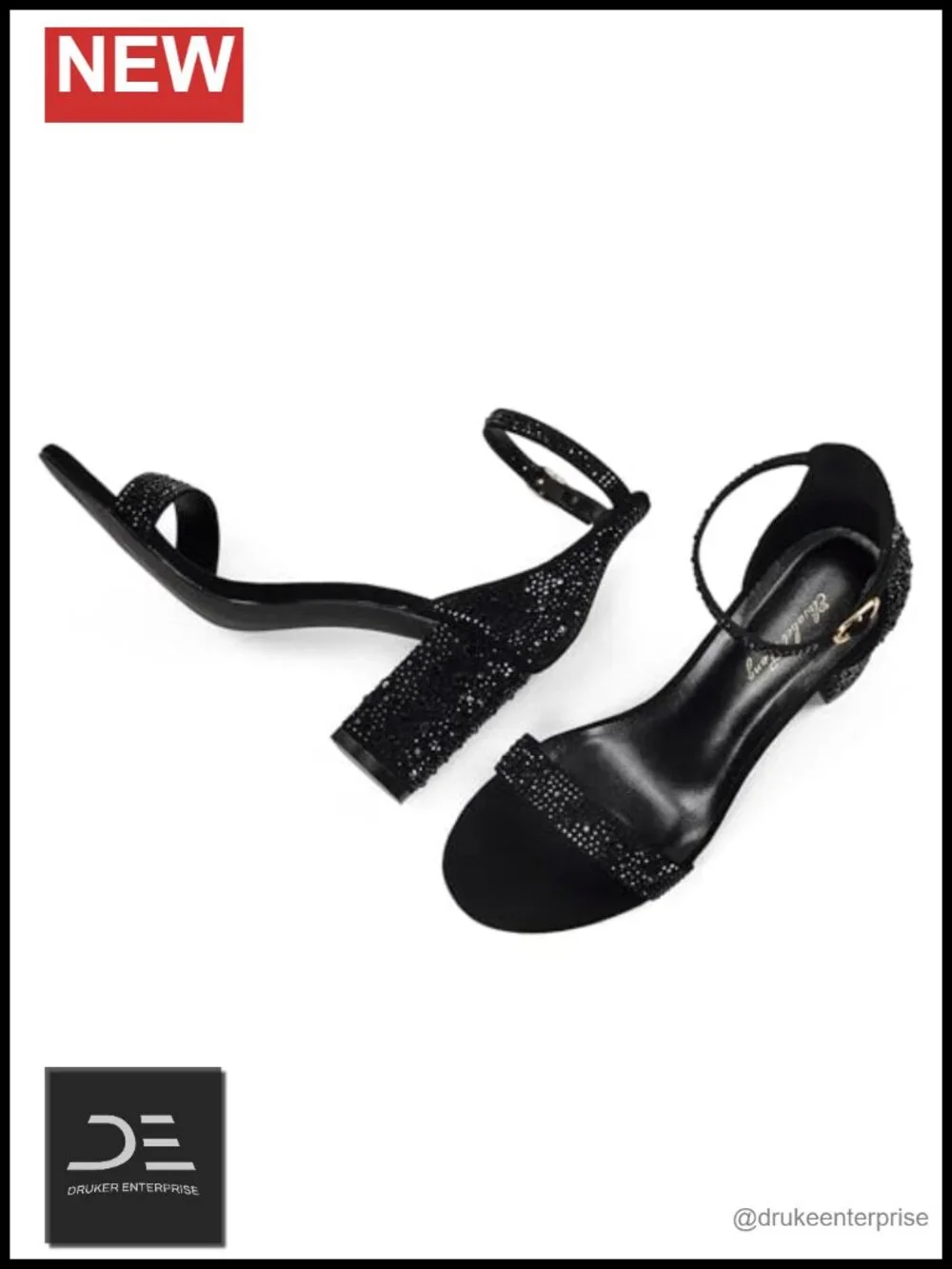 Chunky Block Heels Sandals Ankle Strap Open Toe 3.14 Inch Heeled Party Wedding